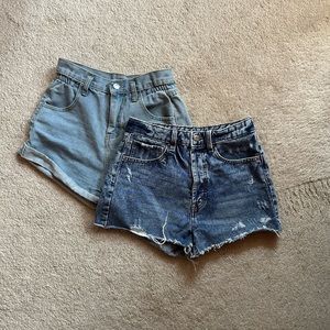Two Pairs Jean Shorts Bundle